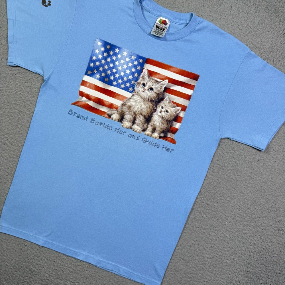 Vintage y2k cats kittens animal nature T-shirt